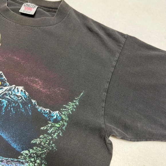 VTG 1993 Stand Out Designs Hidden Eagle Tee XL Black American Eagle Nature - Picture 2 of 16